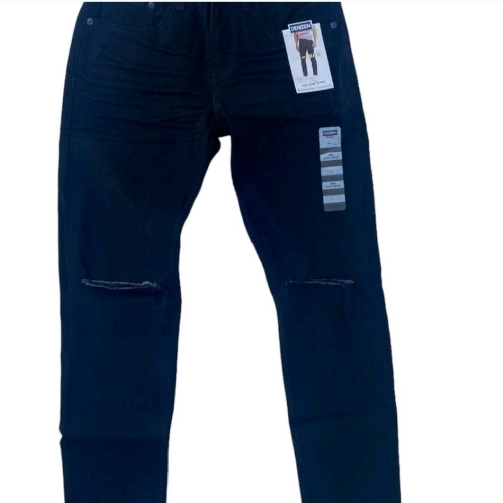Levi's Men's 286 Slim Taper Amped Up Flex Black Jeans 32x32  New Grunge Street - Picture 9 of 9